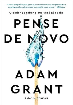 Capa do livro Pense de Novo, de Adam Grant