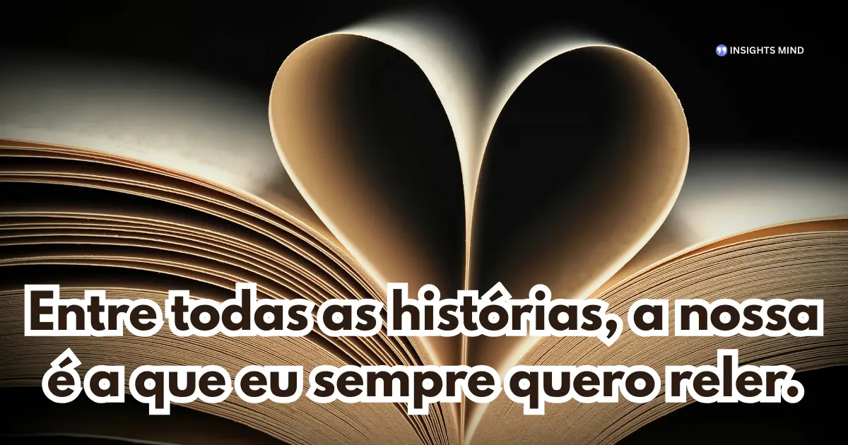 Mensagem de amor sobre história do casal