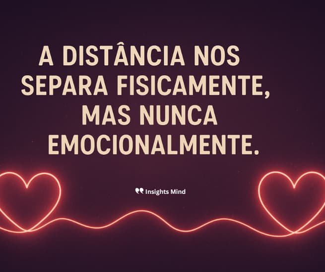 Frase emocional de amor distante