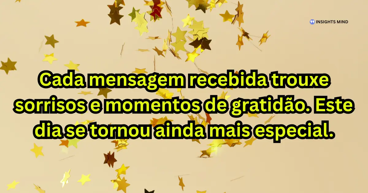 Mensagem de agradecimento pelas felicitações de aniversário 5