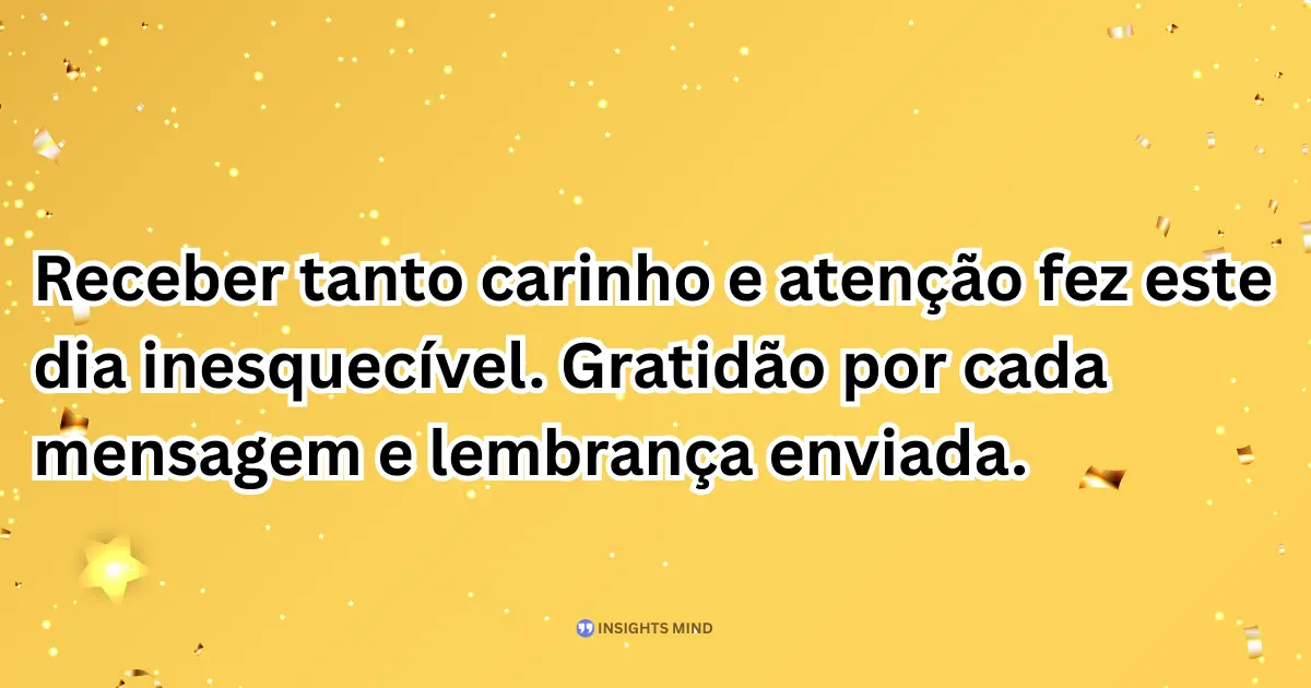 Mensagem de agradecimento pelas felicitações de aniversário 7