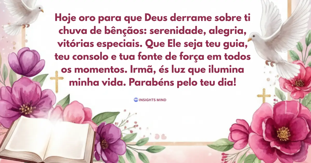 mensagem de aniversário para irmã emocionante de deus 13