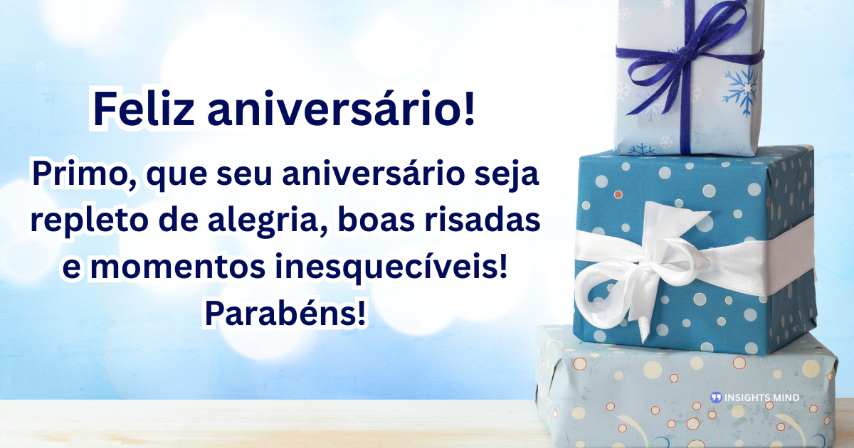 Mensagem de aniversário para Primo