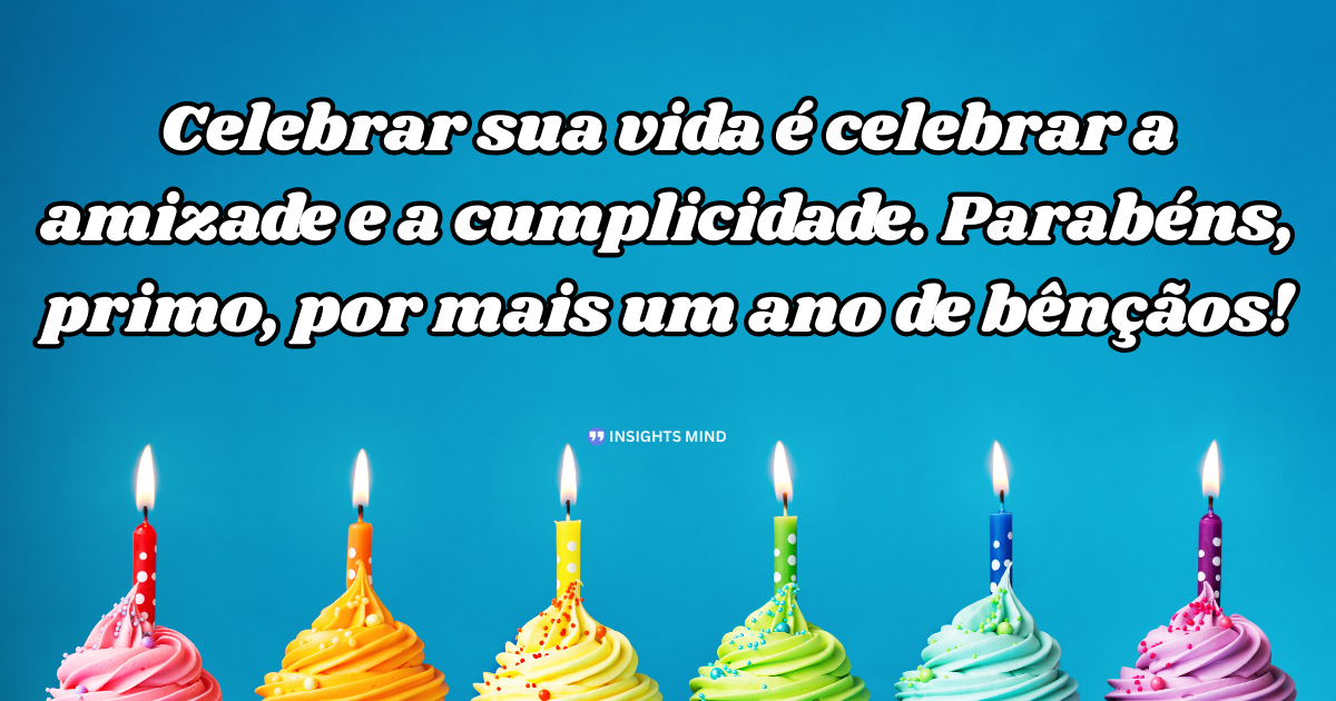 Mensagem de aniversário para Primo