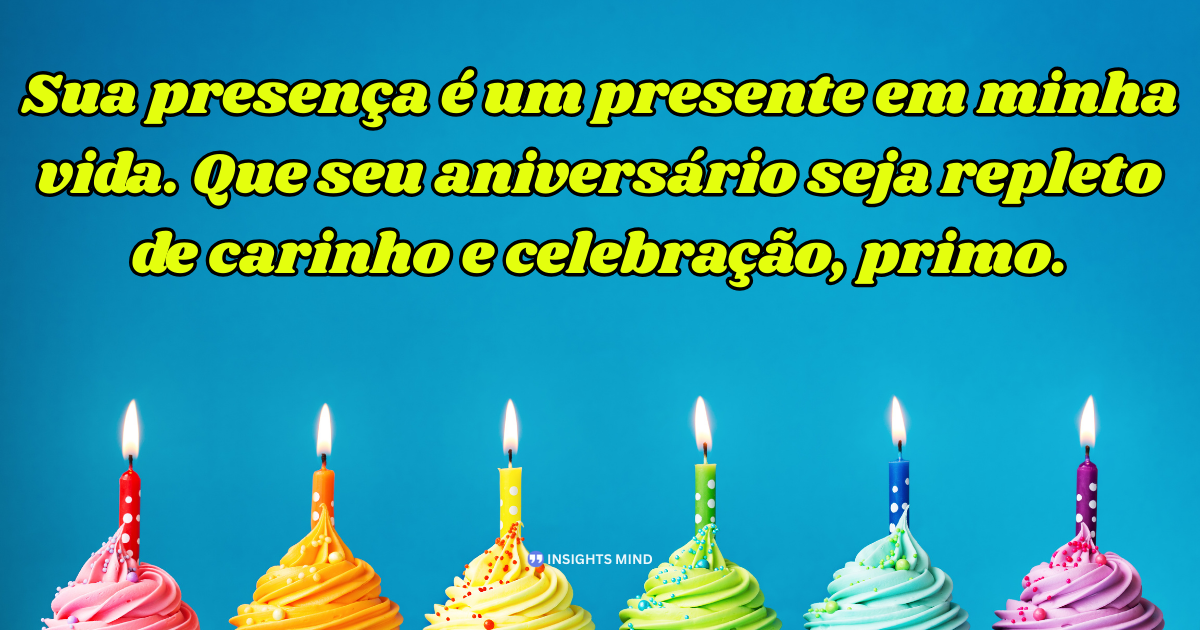 Mensagem de aniversário para Primo