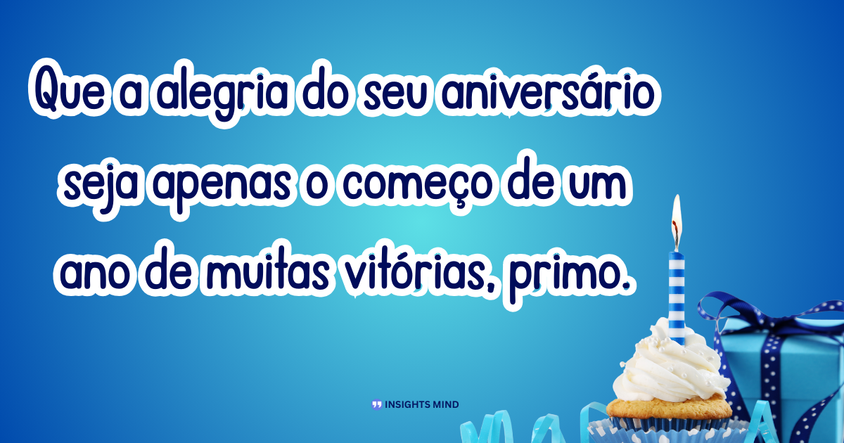 Mensagem de aniversário para Primo