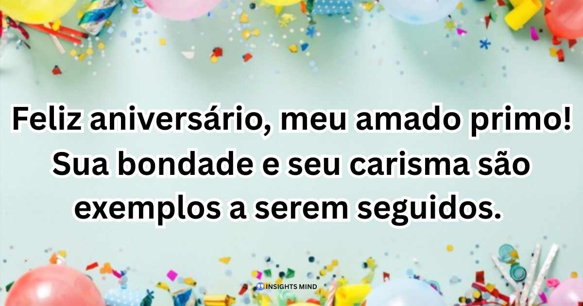 Mensagem de aniversário para Primo