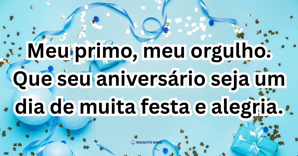 Mensagem de aniversário para Primo