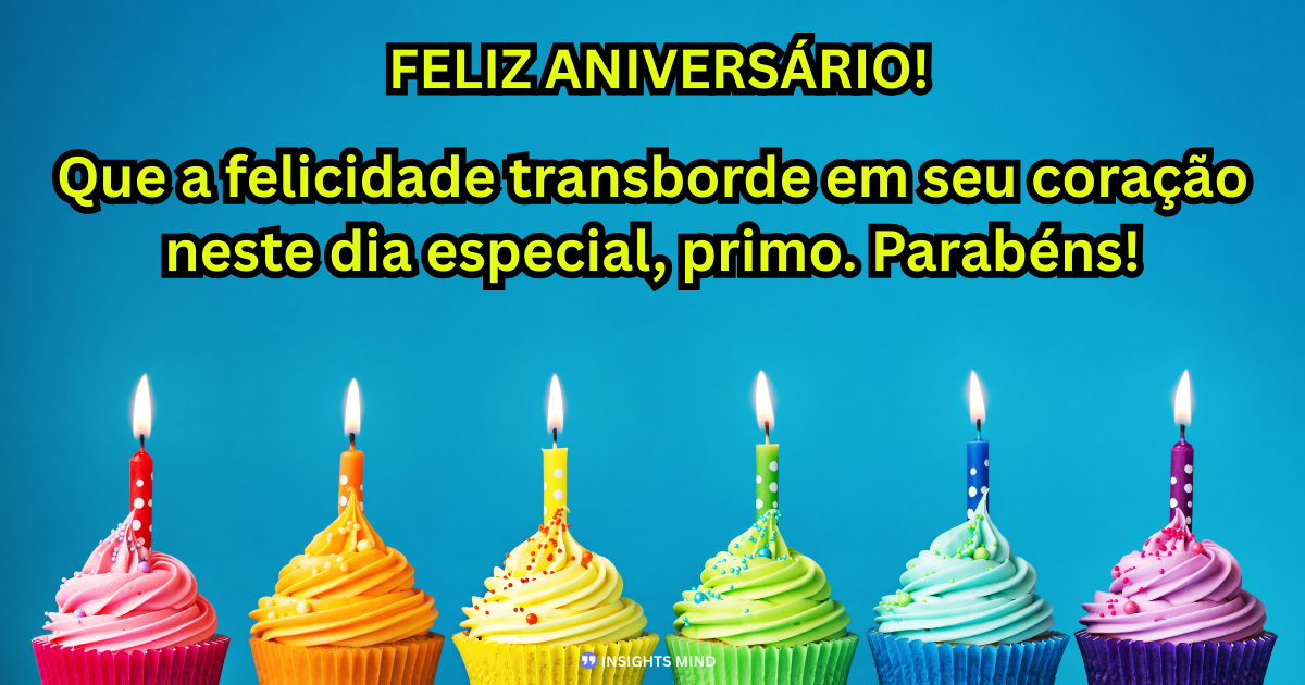 Mensagem de aniversário para Primo