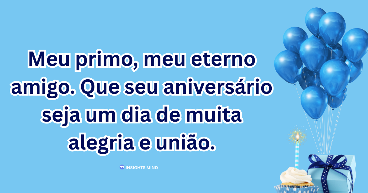 Mensagem de aniversário para Primo