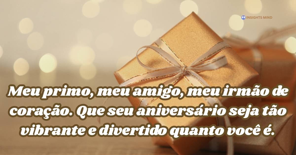 Mensagem de aniversário para Primo