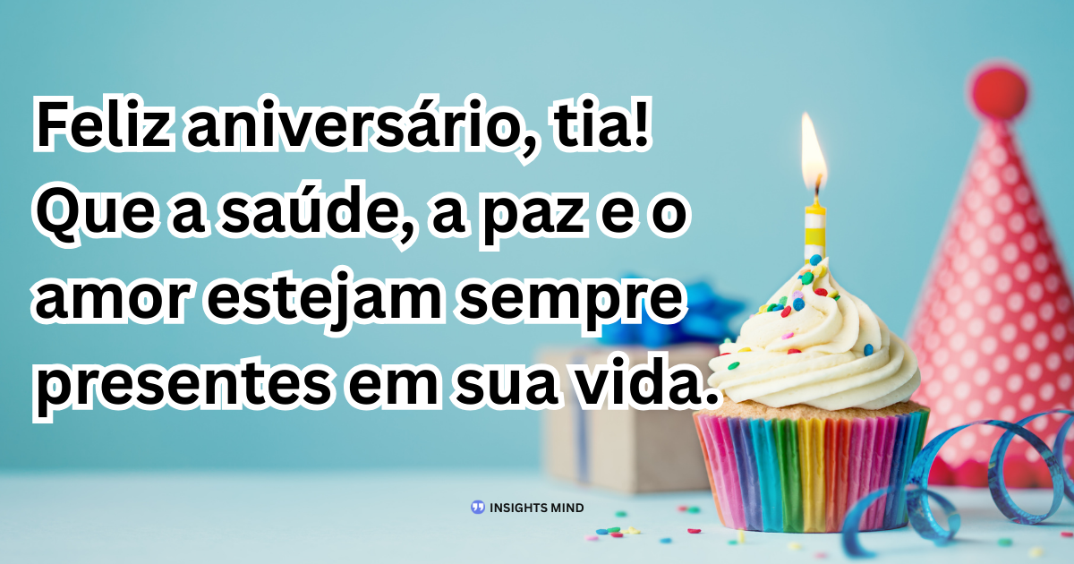 Mensagem de aniversário para Tia