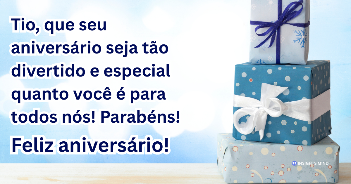 Mensagem de aniversário para Tio