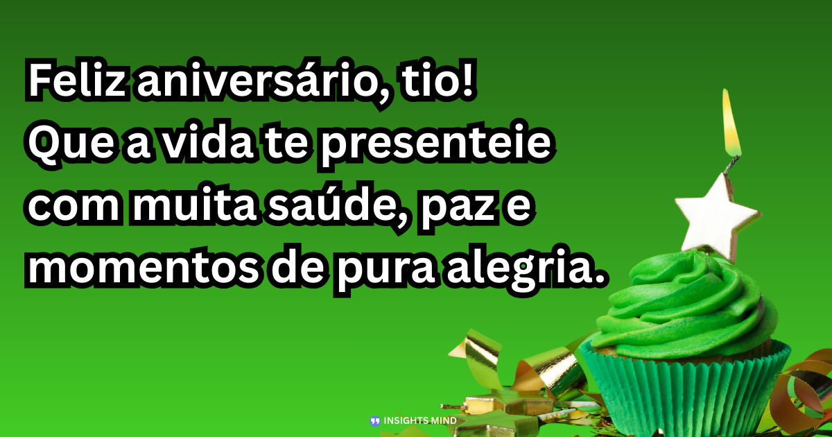Mensagem de aniversário para Tio
