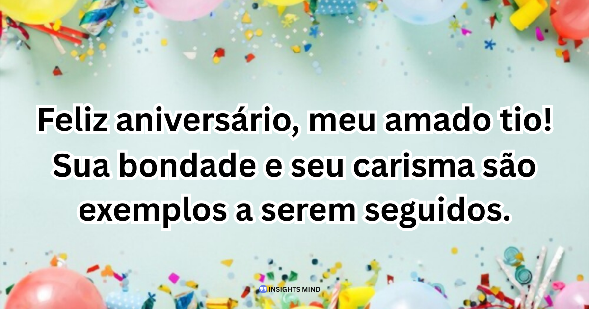 Mensagem de aniversário para Tio
