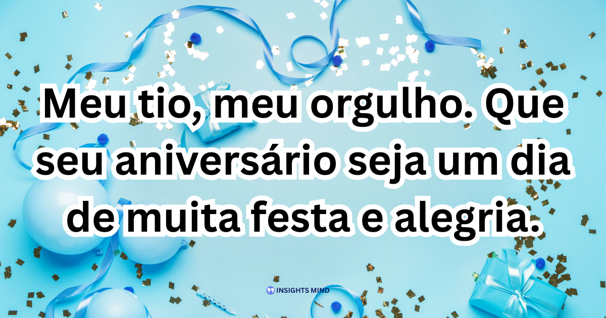 Mensagem de aniversário para Tio