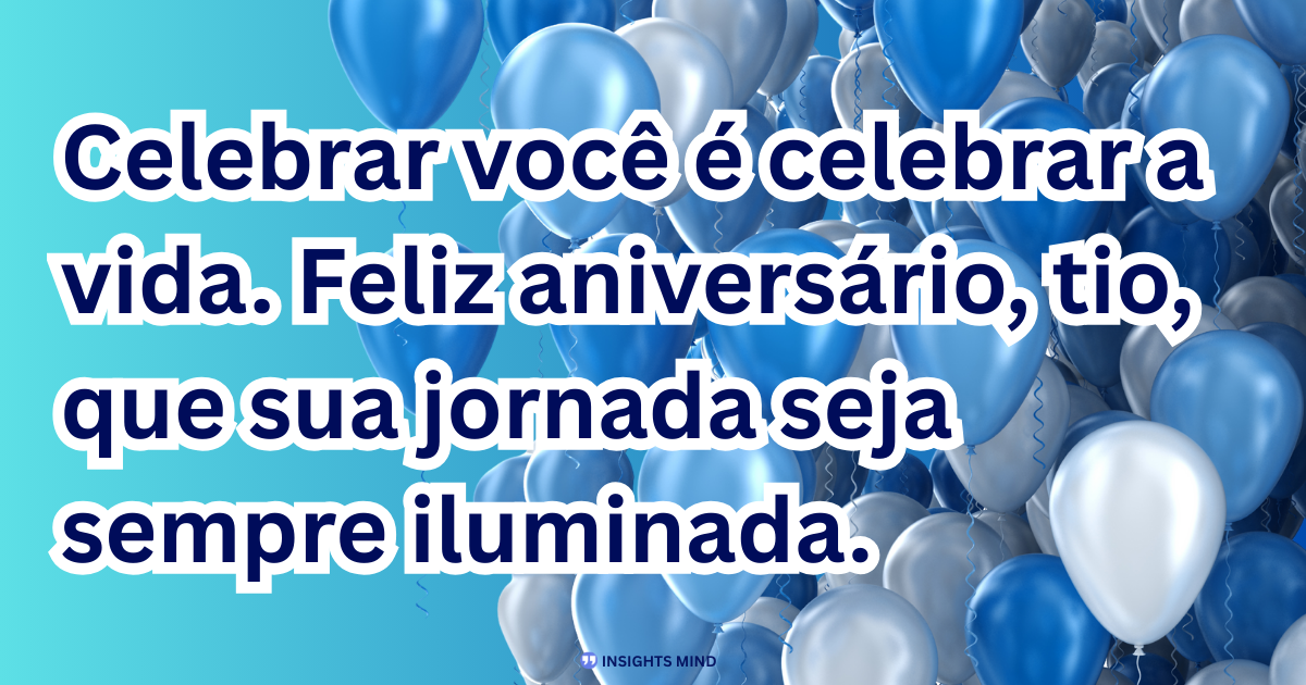 Mensagem de aniversário para Tio