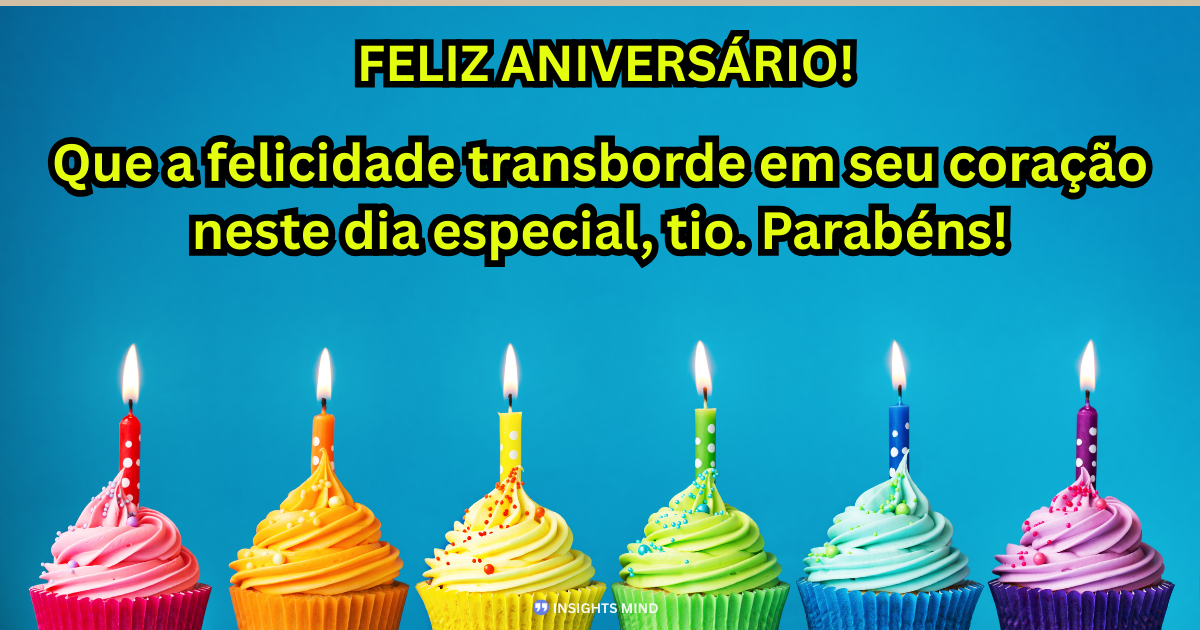 Mensagem de aniversário para Tio