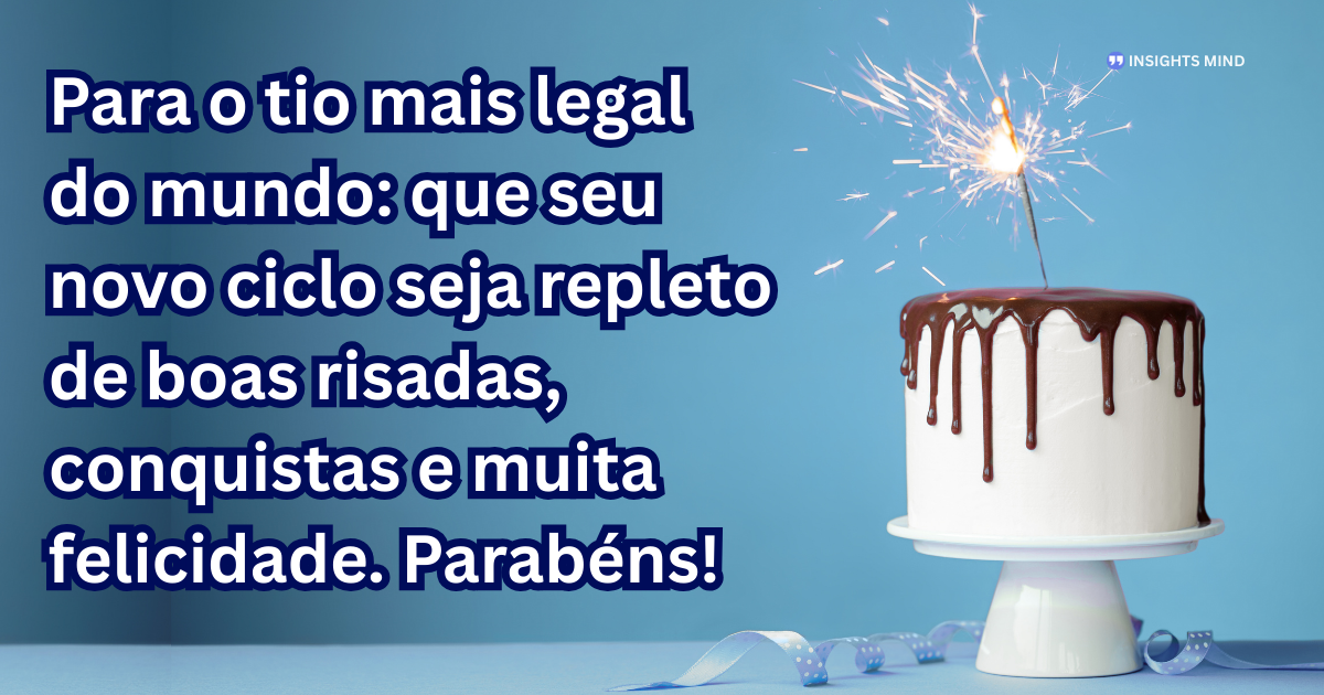 Mensagem de aniversário para Tio