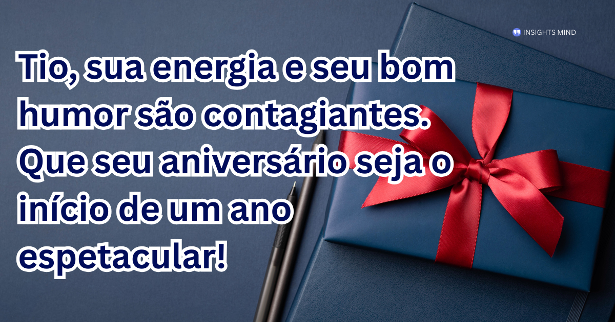 Mensagem de aniversário para Tio