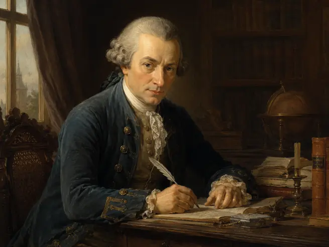 Pintura do filósofo Immanuel Kant