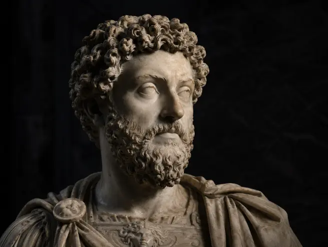 Busto do imperador romano Marco Aurélio