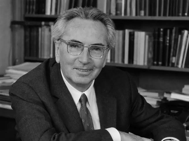 Retrato do neuropsiquiatra Viktor Frankl