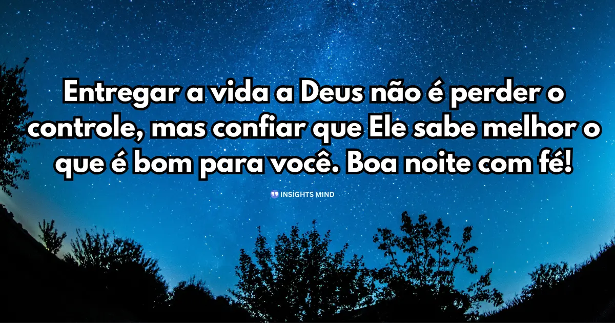 Boa noite com fé - Confiança em Deus