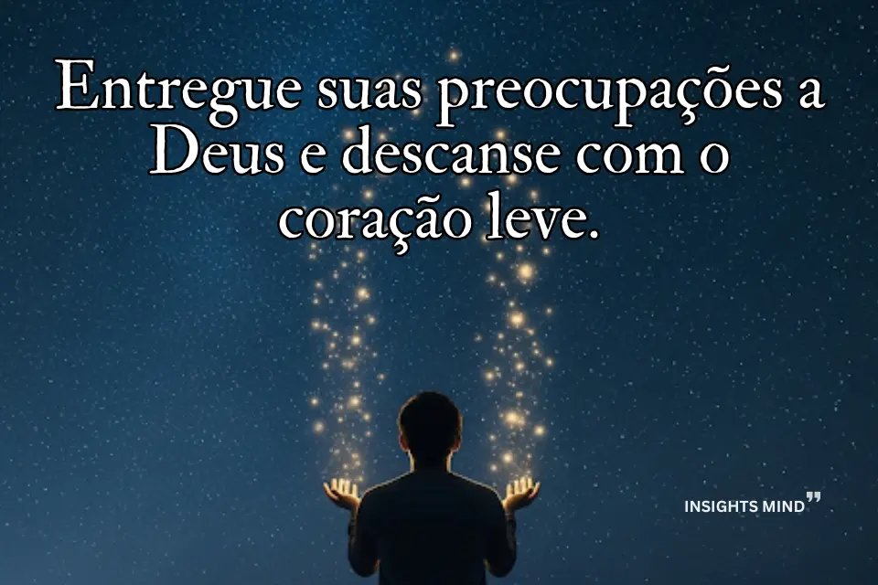 Mensagens de bênçãos para uma noite protegida. - Frase 3