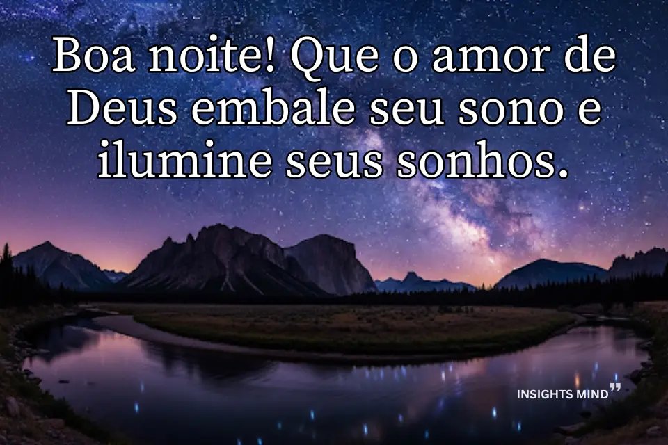 Mensagens de bênçãos para uma noite protegida. - Frase 6