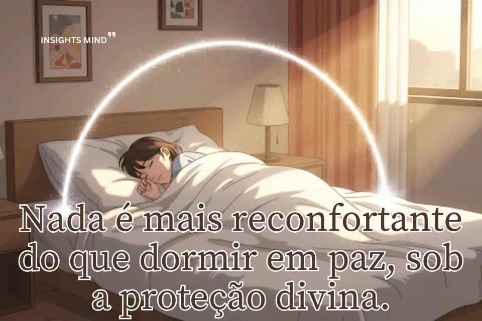 Mensagens de bênçãos para uma noite protegida. - Frase 13