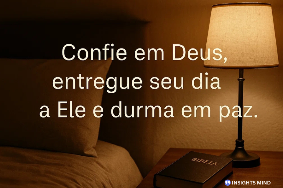 Frase de confiança em Deus para a noite - Frase 2