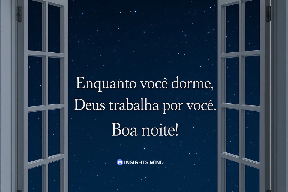 Mensagem de confiança em Deus durante o sono - Frase 5