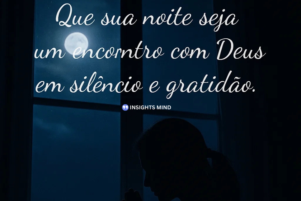 Frase de espiritualidade à noite - Frase 13