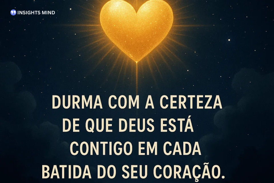 Mensagem de presença divina na noite - Frase 15