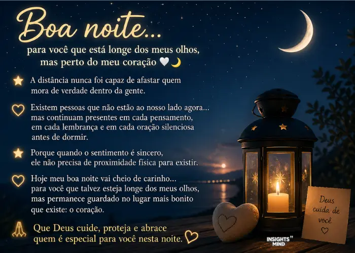 Boa noite com carinho e saudade