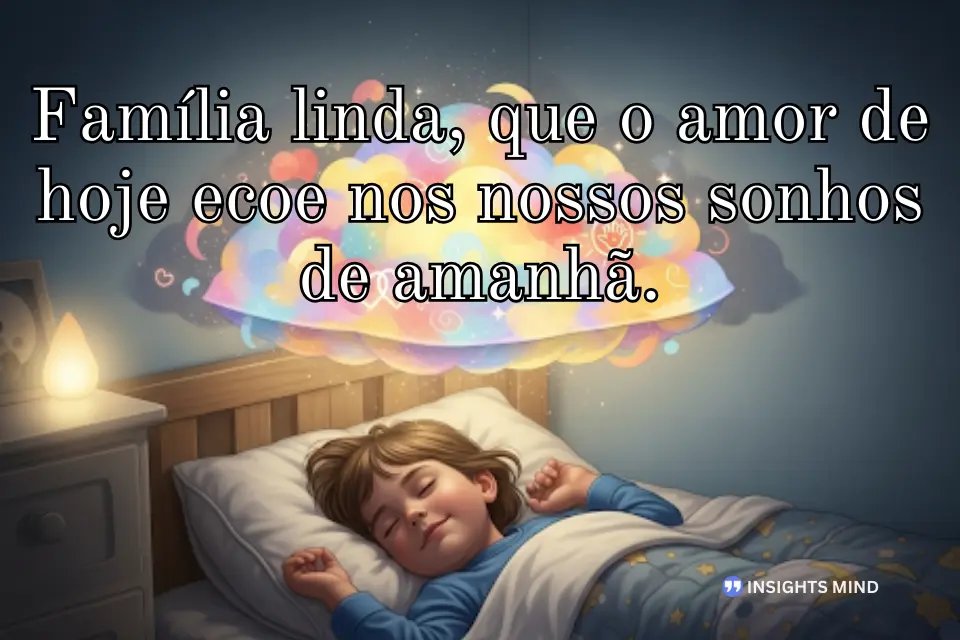 Mensagem de amor para a família à noite - Frase 12