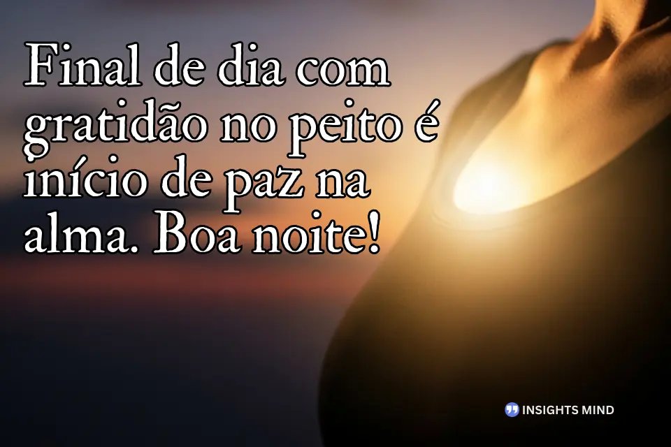 Mensagem sobre gratidão e paz interior - Frase 3