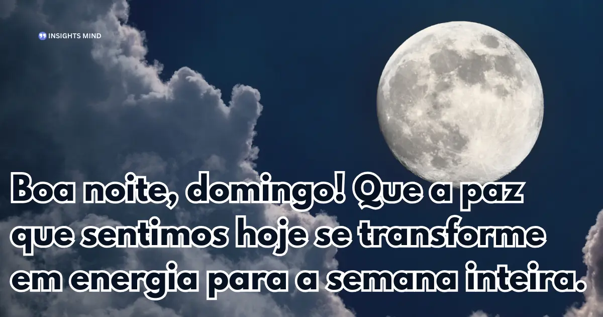 Boa noite domingo 17