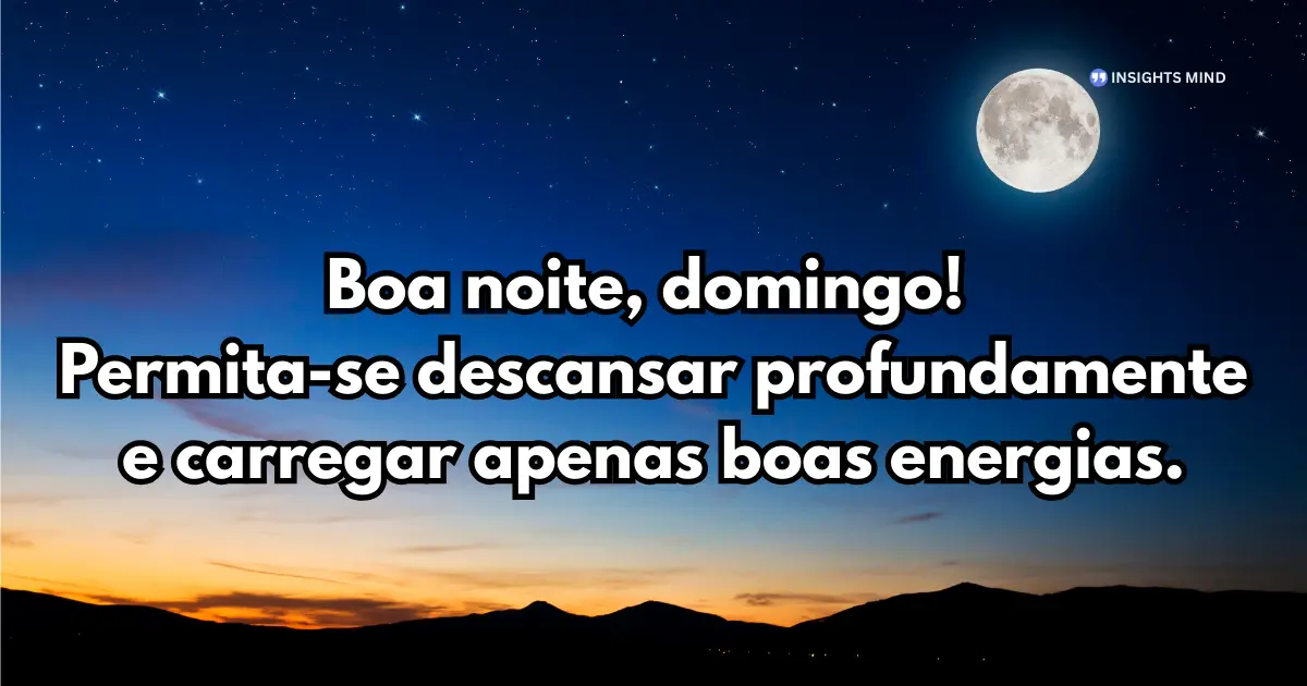 Boa noite domingo 5