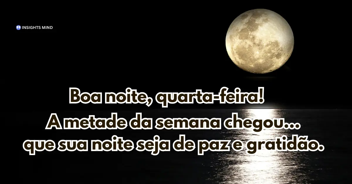 Boa noite quarta-feira 2