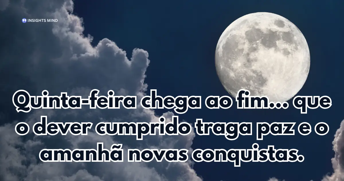 Boa noite quinta-feira 10