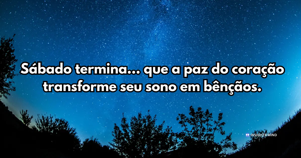 Boa noite sábado 14