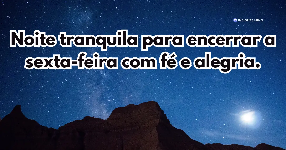 Boa noite sexta-feira 4