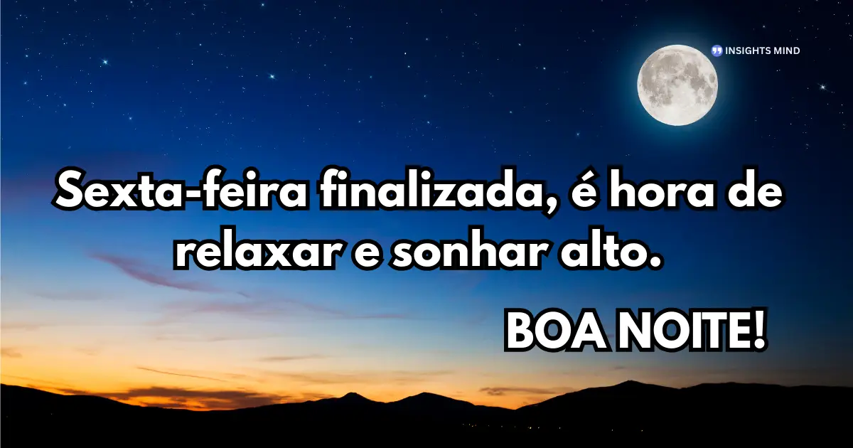 Boa noite sexta-feira 6