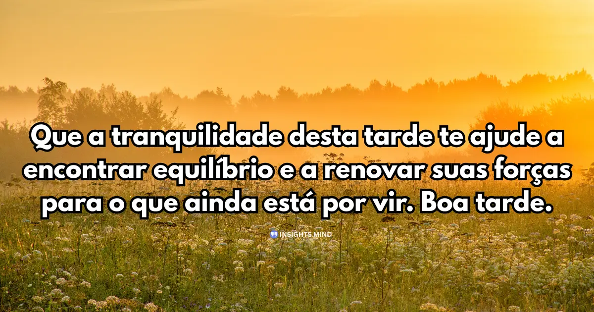 Mensagem de Boa Tarde