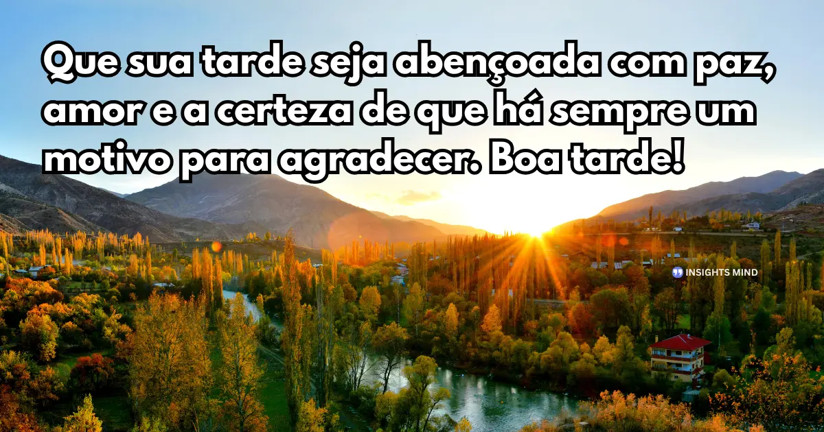 Mensagem de Boa Tarde