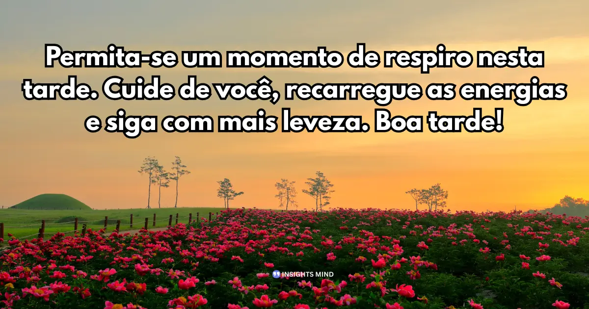 Mensagem de Boa Tarde