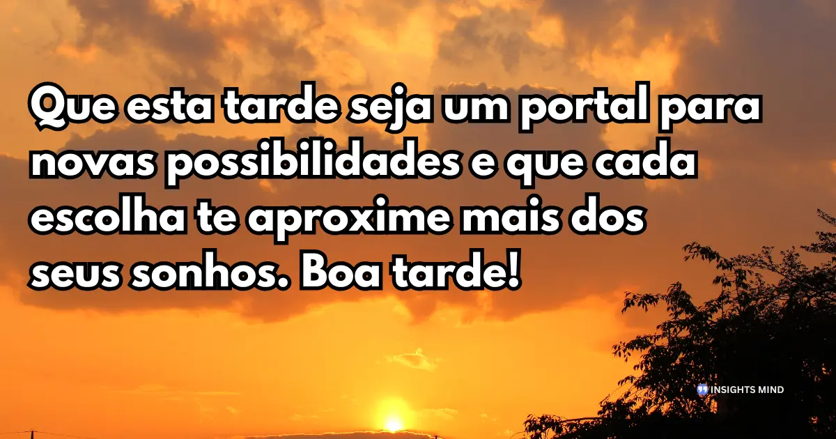 Mensagem de Boa Tarde