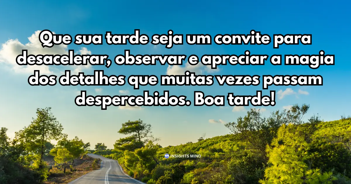 Mensagem de Boa Tarde